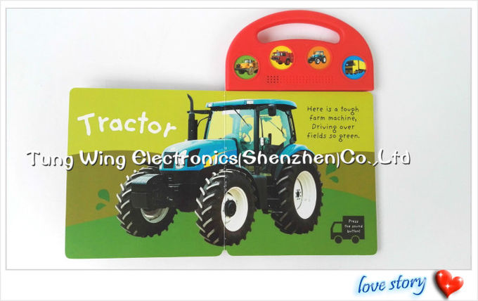 Toy Trucks Button Sound Book, wechselwirkende solide Bücher für Kinder 1