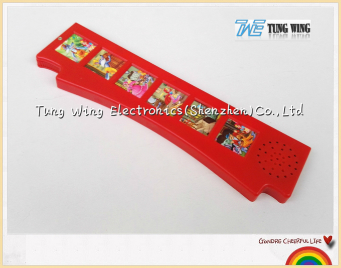 Rotes 6 Knopf-solides Modul für Kindersolide Bücher als pädagogische Innenspielwaren 0