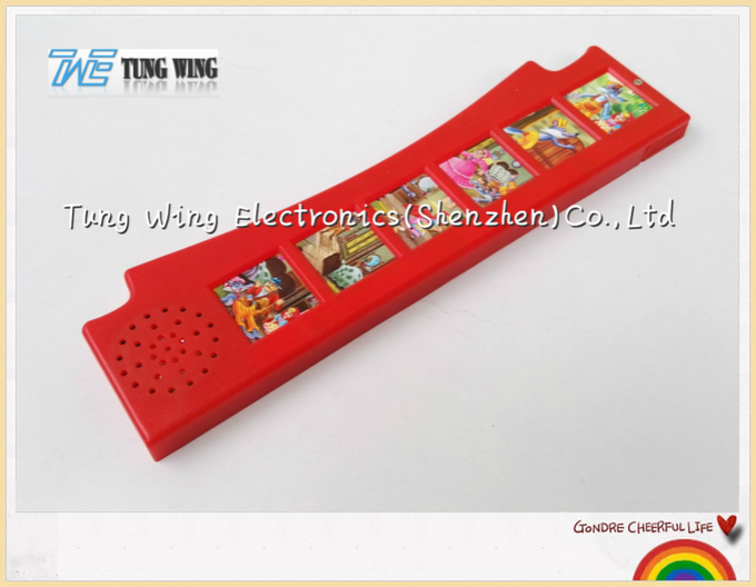 Rotes 6 Knopf-solides Modul für Kindersolide Bücher als pädagogische Innenspielwaren 1